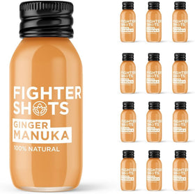 Fighter Shots Ginger Manuka Honey 12 Pack vue de face