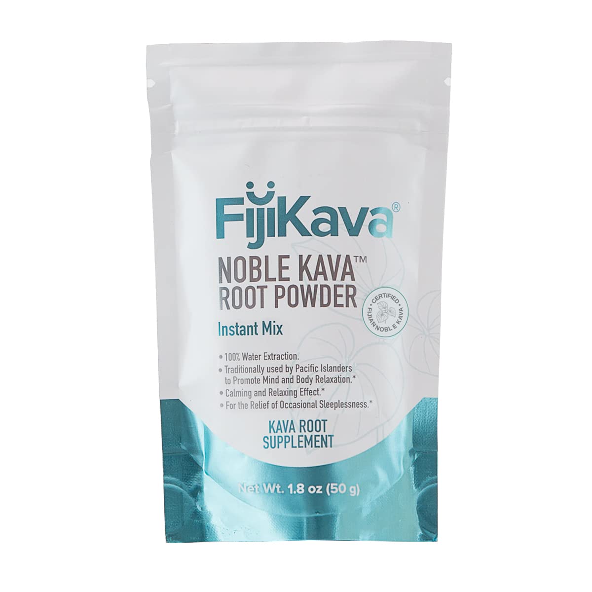 FijiKava Poudre de Kava Micronisée Instantanée 50g, vue de face