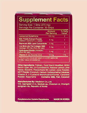 Films Rhionia de glutathione avec ingrédients naturels