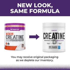 FINAFLEX PURE CREATINE 600 g vue de côté montrant l'étiquette