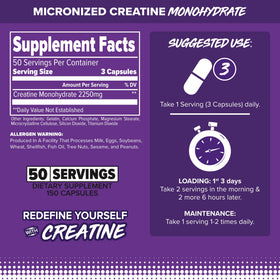 FINAFLEX Pure CREATINE emballage et capsules