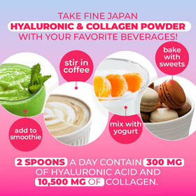 FINE JAPAN Poudre de Collagène Marin 320g - étiquettes et informations