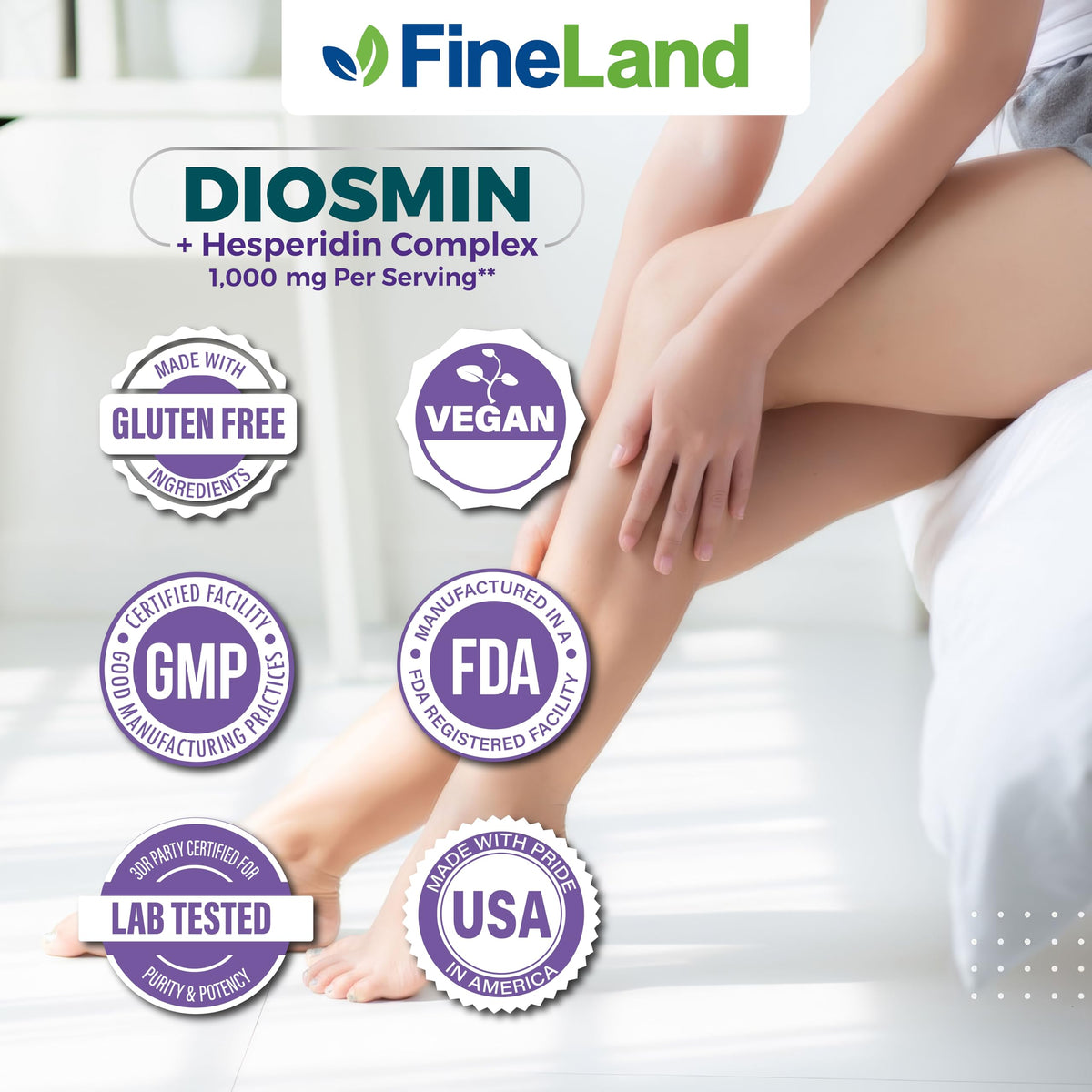 FineLand complexe Diosmine & Hespéridine, prise de capsules