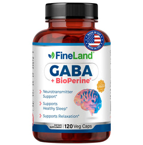 FineLand GABA 1500mg 120 capsules vue de face