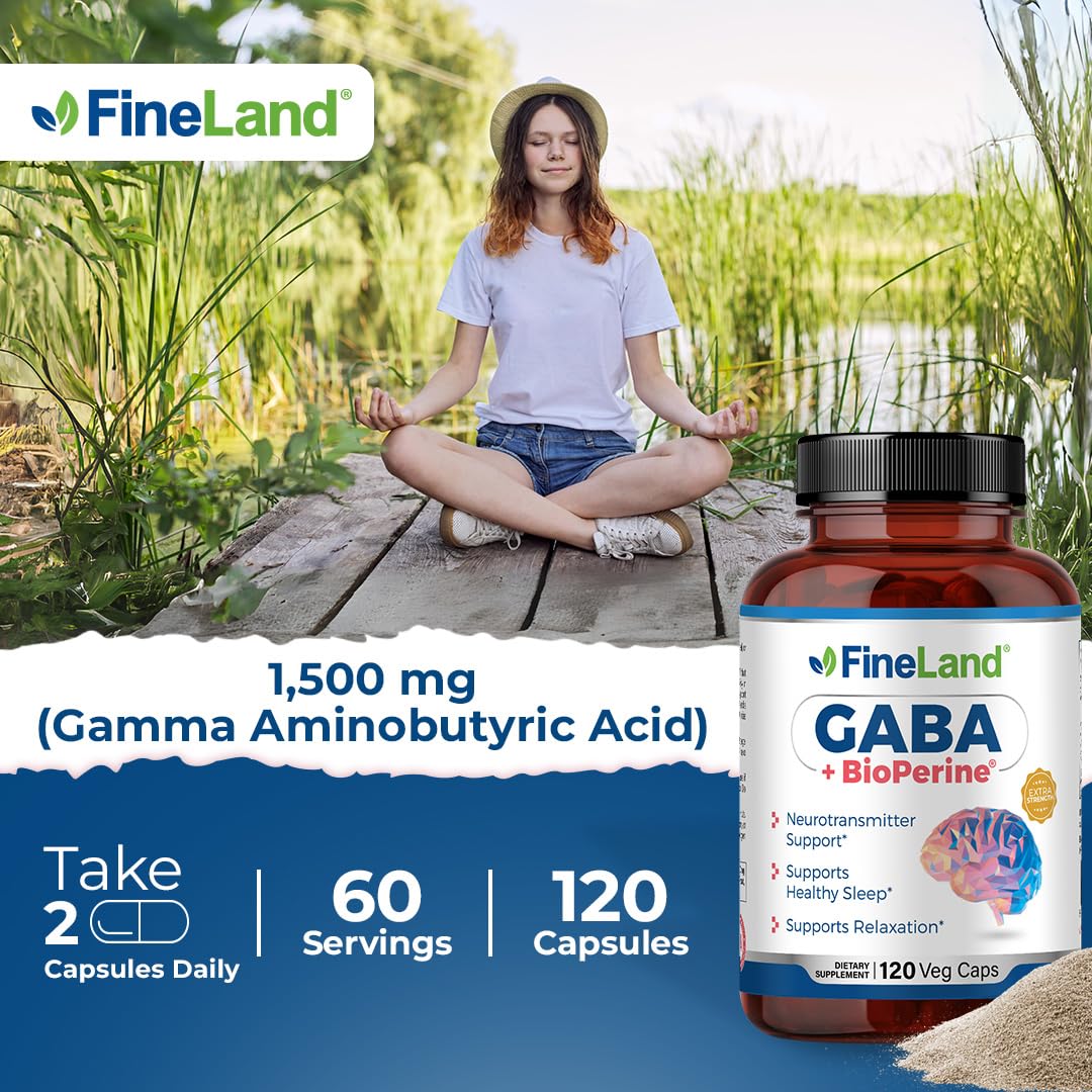 FineLand GABA 1500mg boîte avec capsules à côté