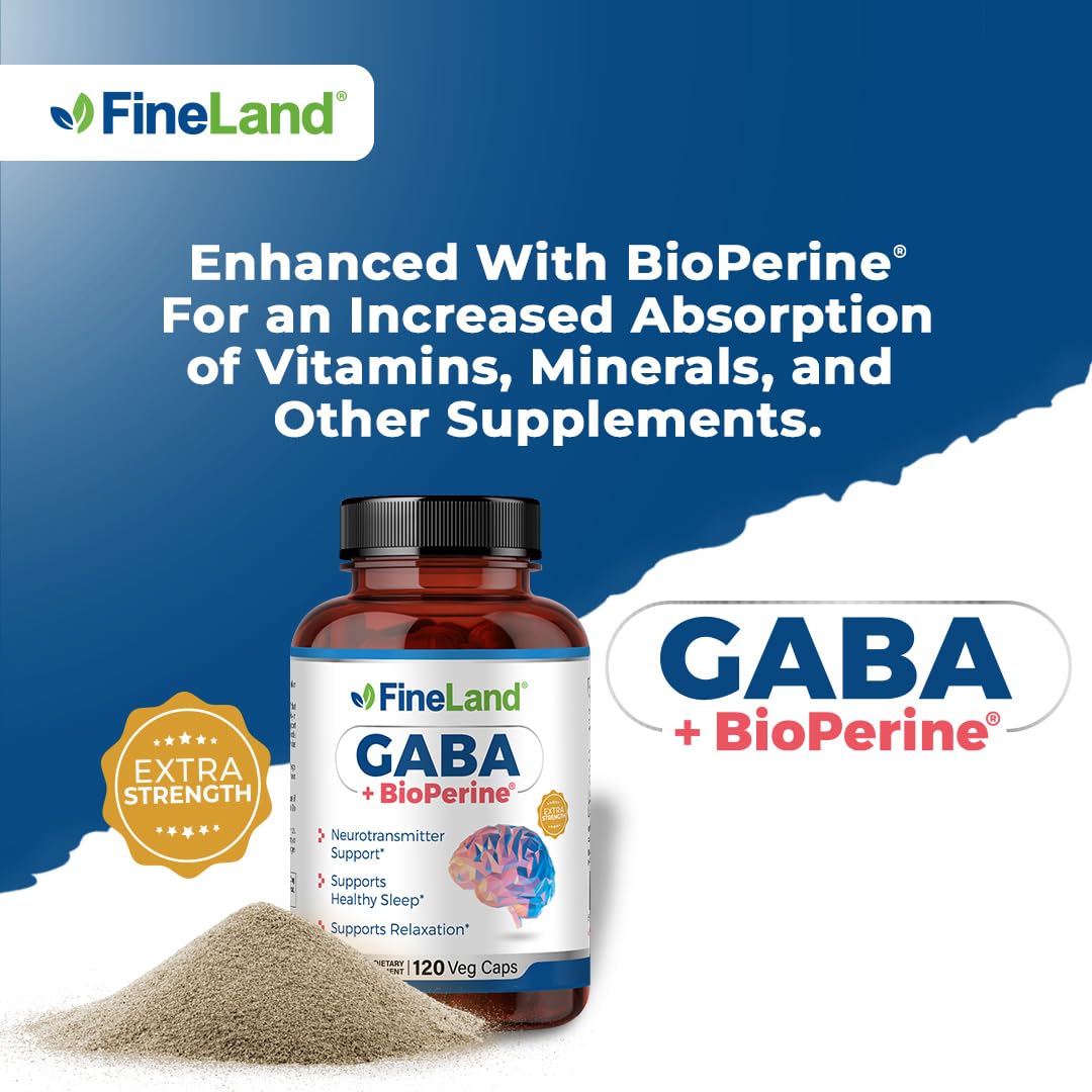 FineLand GABA 1500mg capsules avec étiquette