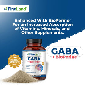 FineLand GABA 1500mg capsules avec étiquette