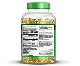 Finest Nutrition Huile de Poisson 1200 mg Softgel arrière de l'emballage
