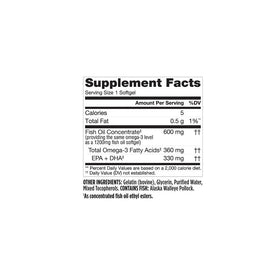 Finest Nutrition Huile de Poisson 1200 mg Softgel avec un repas