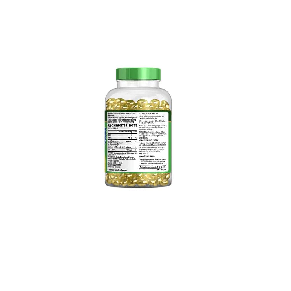Finest Nutrition Huile de Poisson 1200 mg Softgel côté
