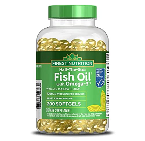 Finest Nutrition Huile de Poisson 1200 mg Softgel vue de face
