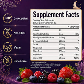 fiocko Gummies Cortisol Femmes 60 unités gummies mélangées