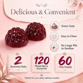 fiocko Gummies Probiotiques Femmes 120 Comp. gummies dans la main