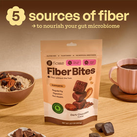 Fiome Bouchées de Fibres Chocolat Noir avec ingrédients naturels