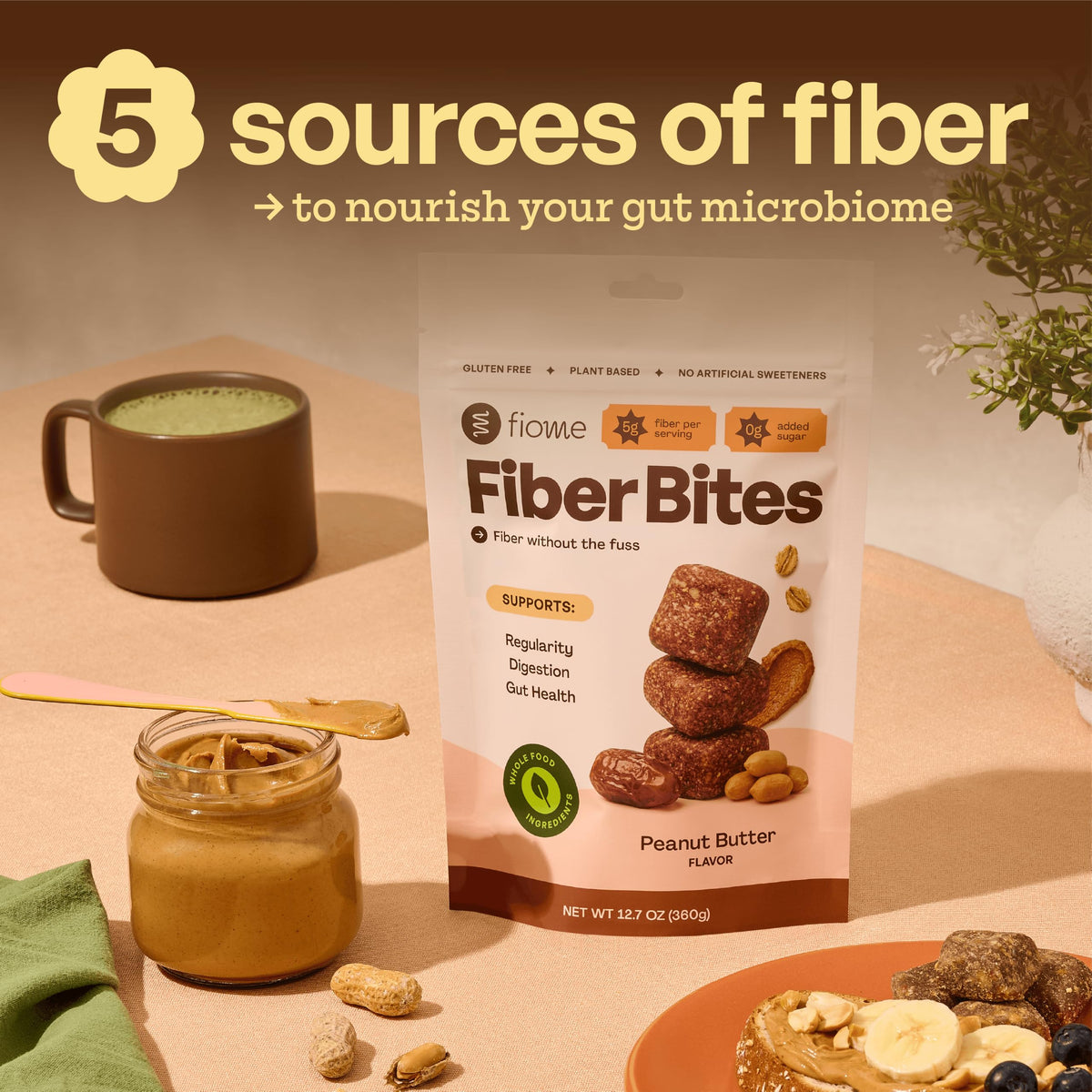 Fiome Fiber Bites informations nutritionnelles sur l'emballage