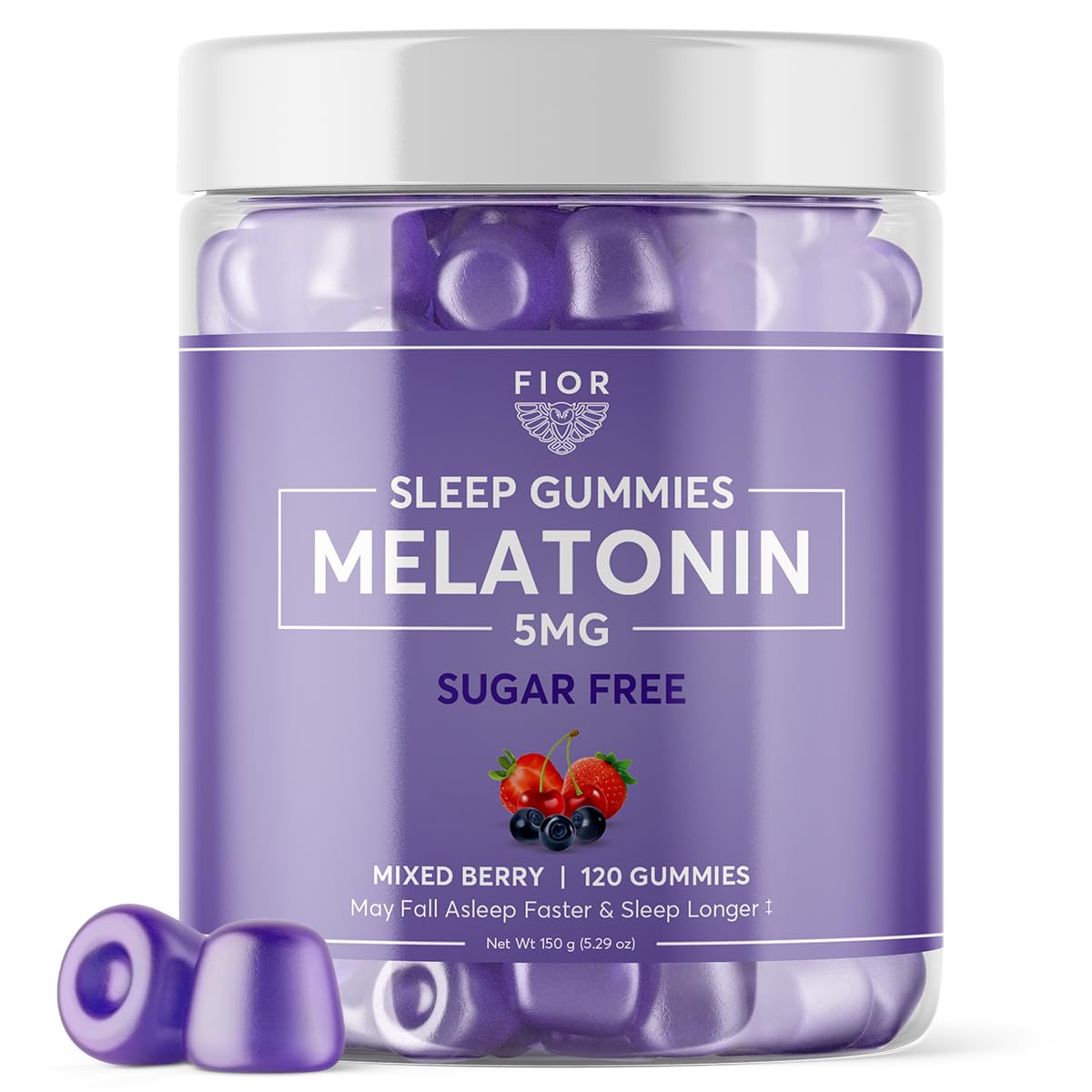 FIOR Gummies Sommeil 120 unités vue avant avec emballage