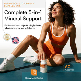 FIQ Complément Alimentaire Cuivre 60 Capsules avec étiquette détaillée