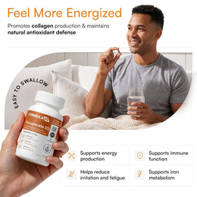 FIQ Complément Alimentaire Cuivre 60 Capsules ouverte avec une capsule en vue