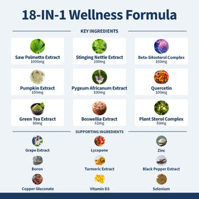 FIRSTORGANIC Complément Alimentaire Prostate 120 Capsules et son emballage