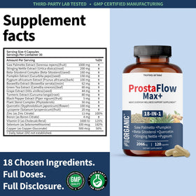 FIRSTORGANIC Complément Alimentaire Prostate 120 Capsules vue en lifestyle