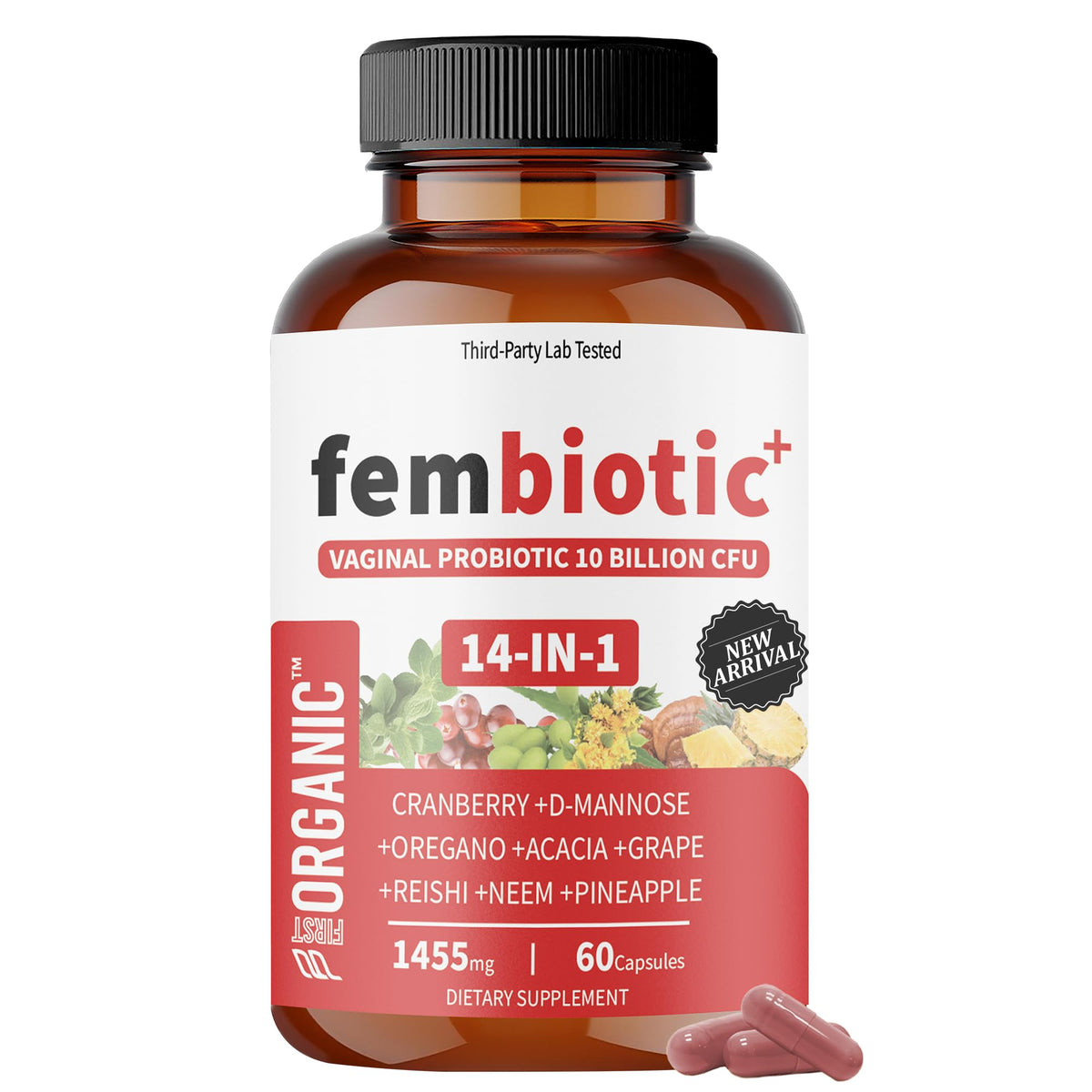 FIRSTORGANIC Probiotique Vaginal 1600mg boîte avant vue