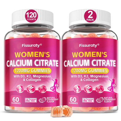 Fissuraty Calcium Citrate Gummies 1200mg avec emballage