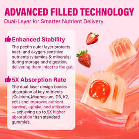 Fissuraty Calcium Citrate Gummies sur une table