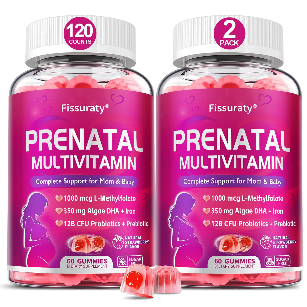 Fissuraty Gummies Multivitamines Prénatales 431g vue de face