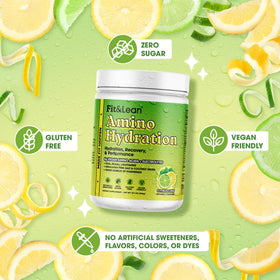 Fit & Lean Amino Hydration emballage et dos