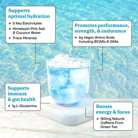 Fit & Lean Amino Hydration + Energy Pré-Workout avec cuillère doseuse
