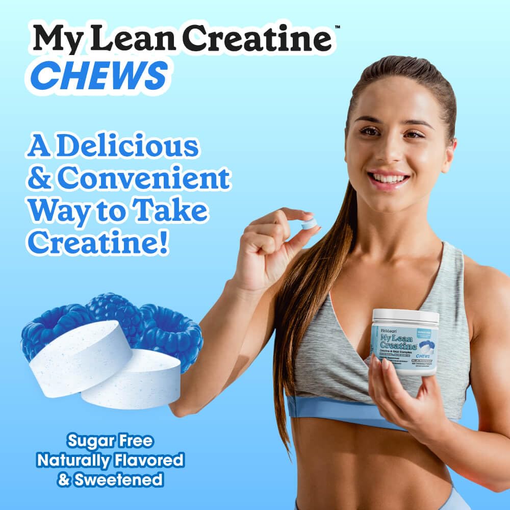 Fit & Lean créatine femmes comprimés à mâcher sur une table