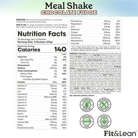 Fit & Lean Shake de remplacement de repas Chocolat avec ingrédients naturels