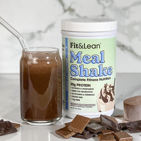 Fit & Lean Shake de remplacement de repas Chocolat emballage arrière