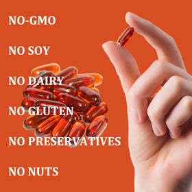 FITactic capsules d'huile de graine de citrouille sur un fond neutre