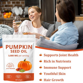 FITactic huile de graine de citrouille 3000mg avec ingrédients