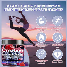 Fitfido Gummies de Créatine Monohydrate 5000mg vue arrière du pot