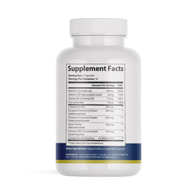 Fitness InspireWays Herpefend capsules avec un verre d'eau
