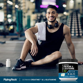 Fitness Labs Créatine et L-Glutamine en mélange dans un shaker