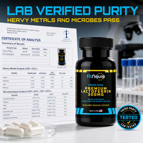 FitNoura Lactoferrine Entérique 300mg 30 capsules arrière