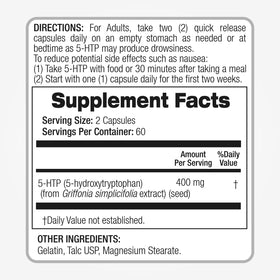 FITO MEDIC'S 5-HTP 400 mg sur fond blanc