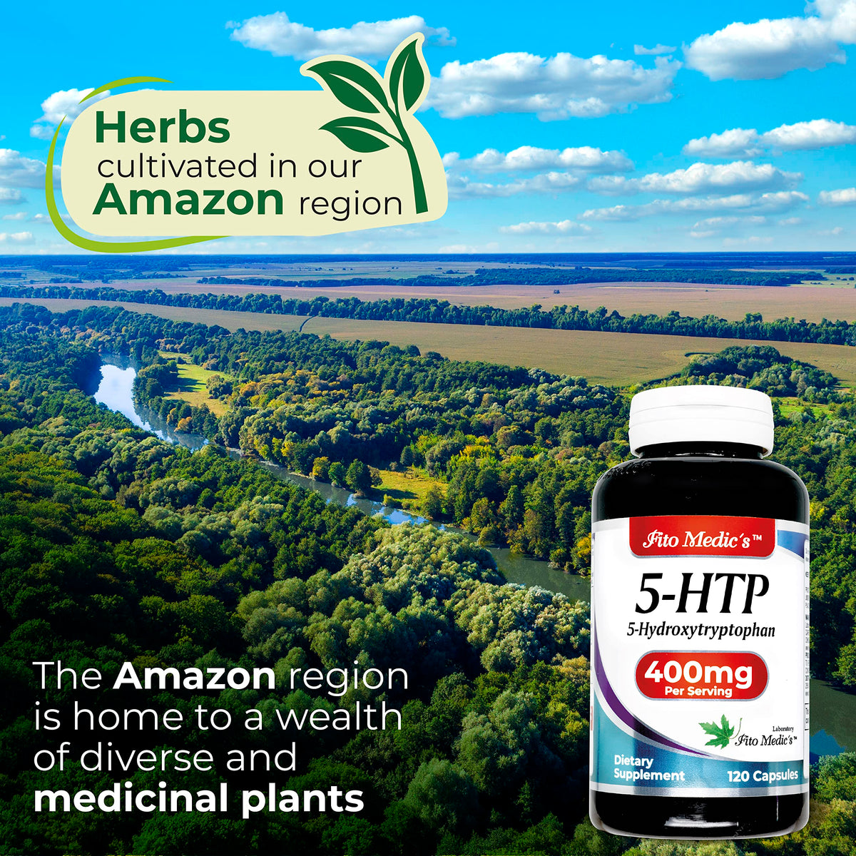FITO MEDIC'S 5-HTP capsules en gélatine bovine