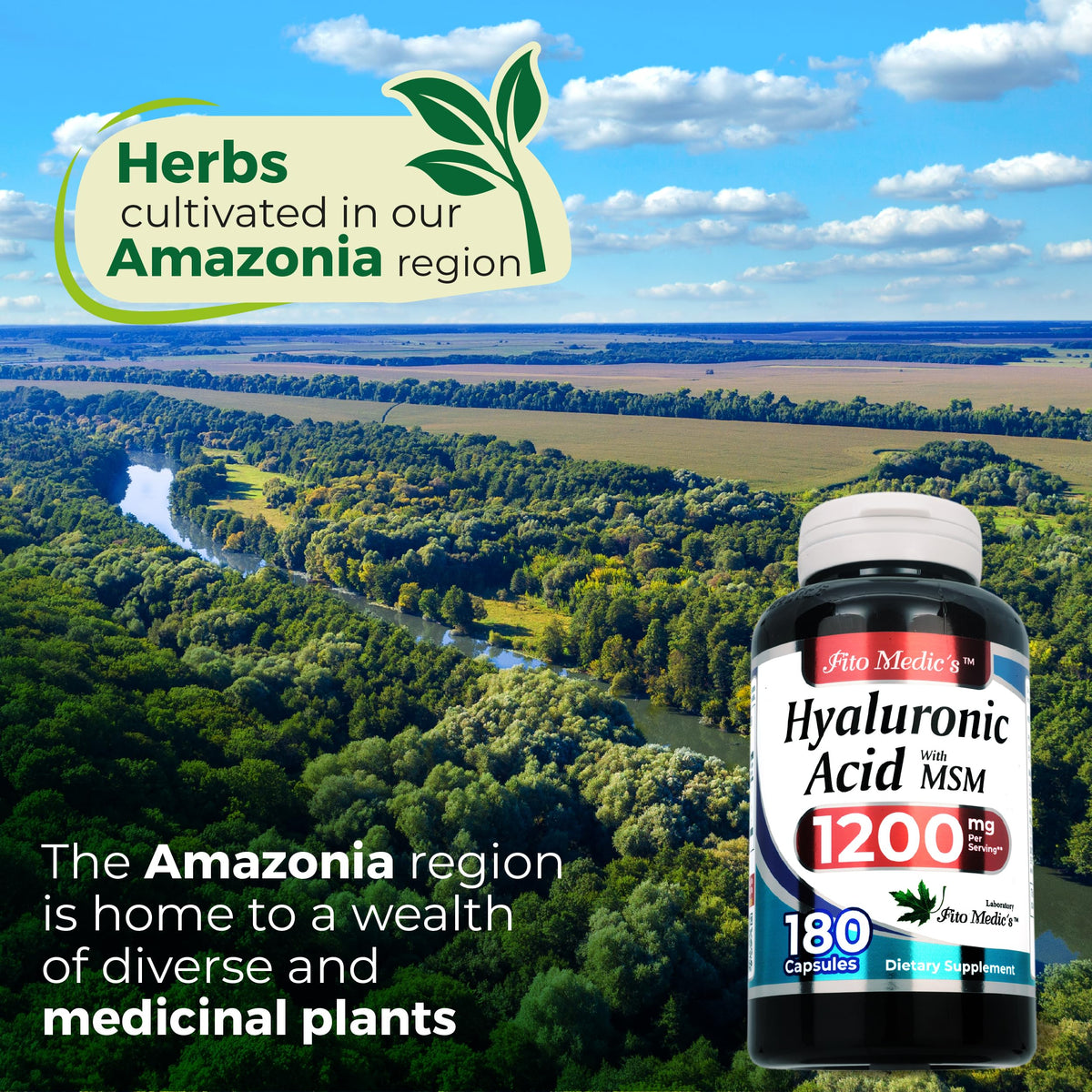 FITO MEDIC'S Acide Hyaluronique capsules en gros plan