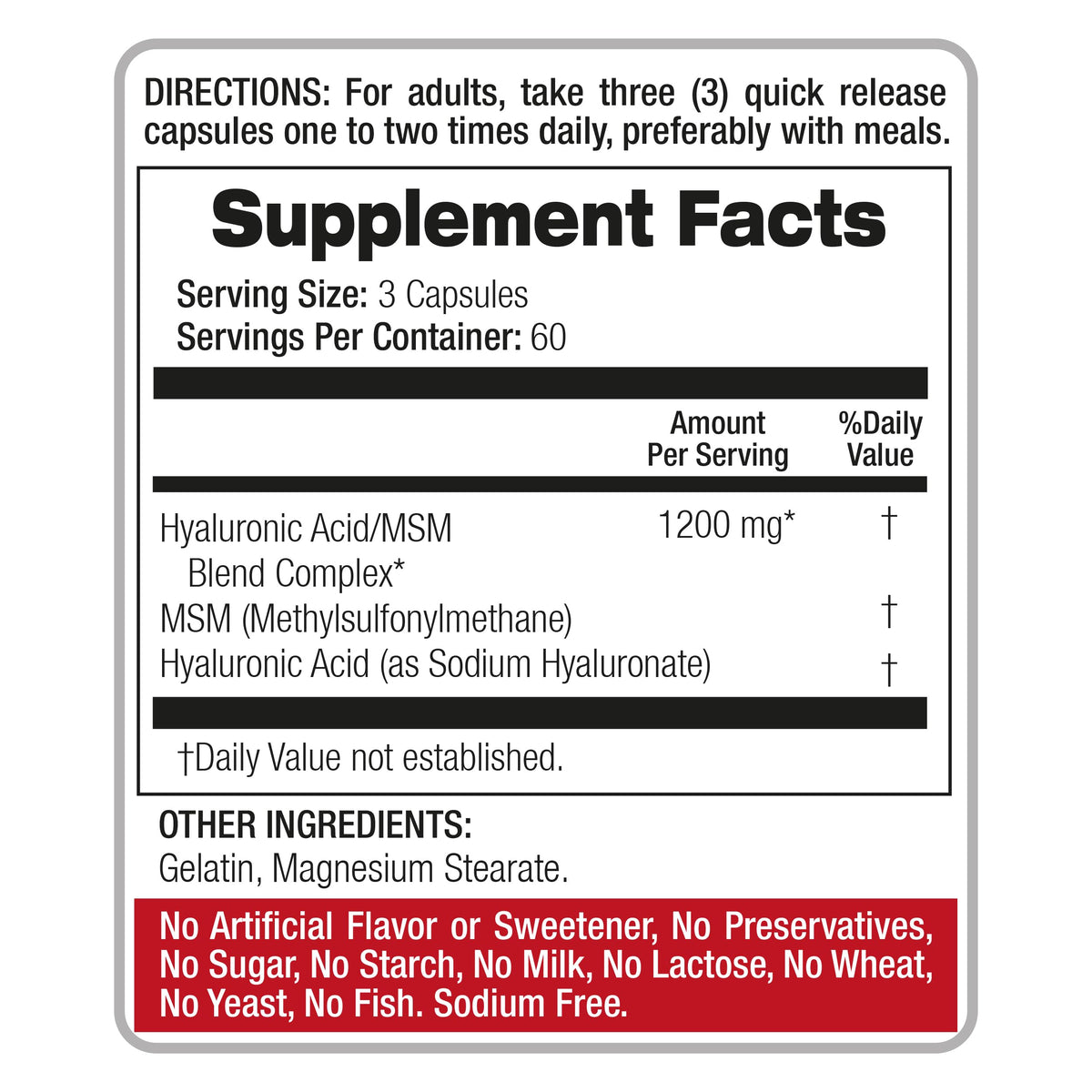 FITO MEDIC'S Acide Hyaluronique capsules sur fond blanc