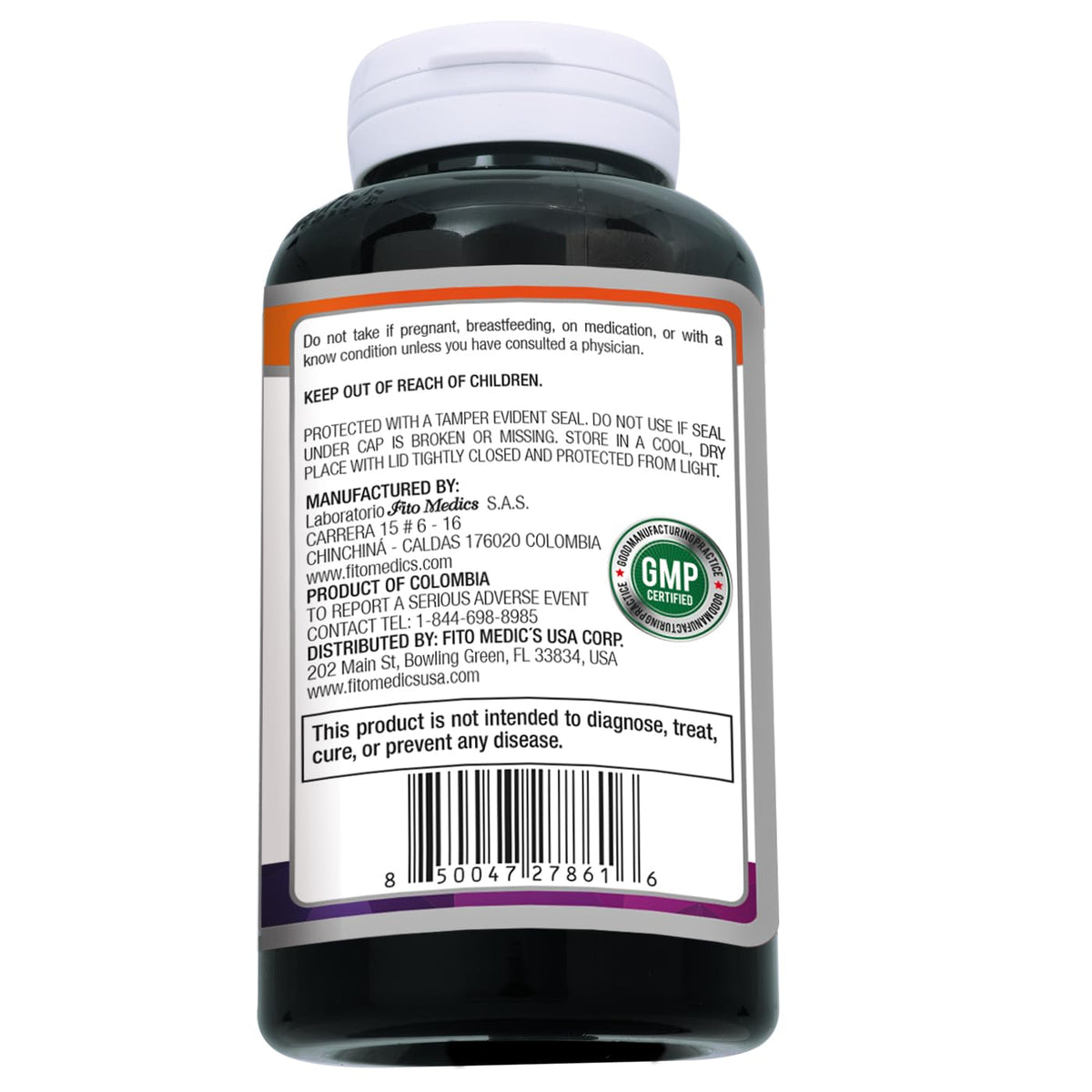FITO MEDIC'S Ashwagandha flacon ouvert avec capsules