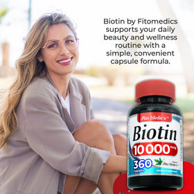 FITO MEDIC'S Biotine 10000mcg étiquette de la bouteille