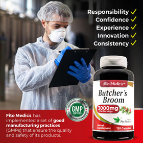 FITO MEDIC'S Butcher’s Broom 300mg étiquette de produit