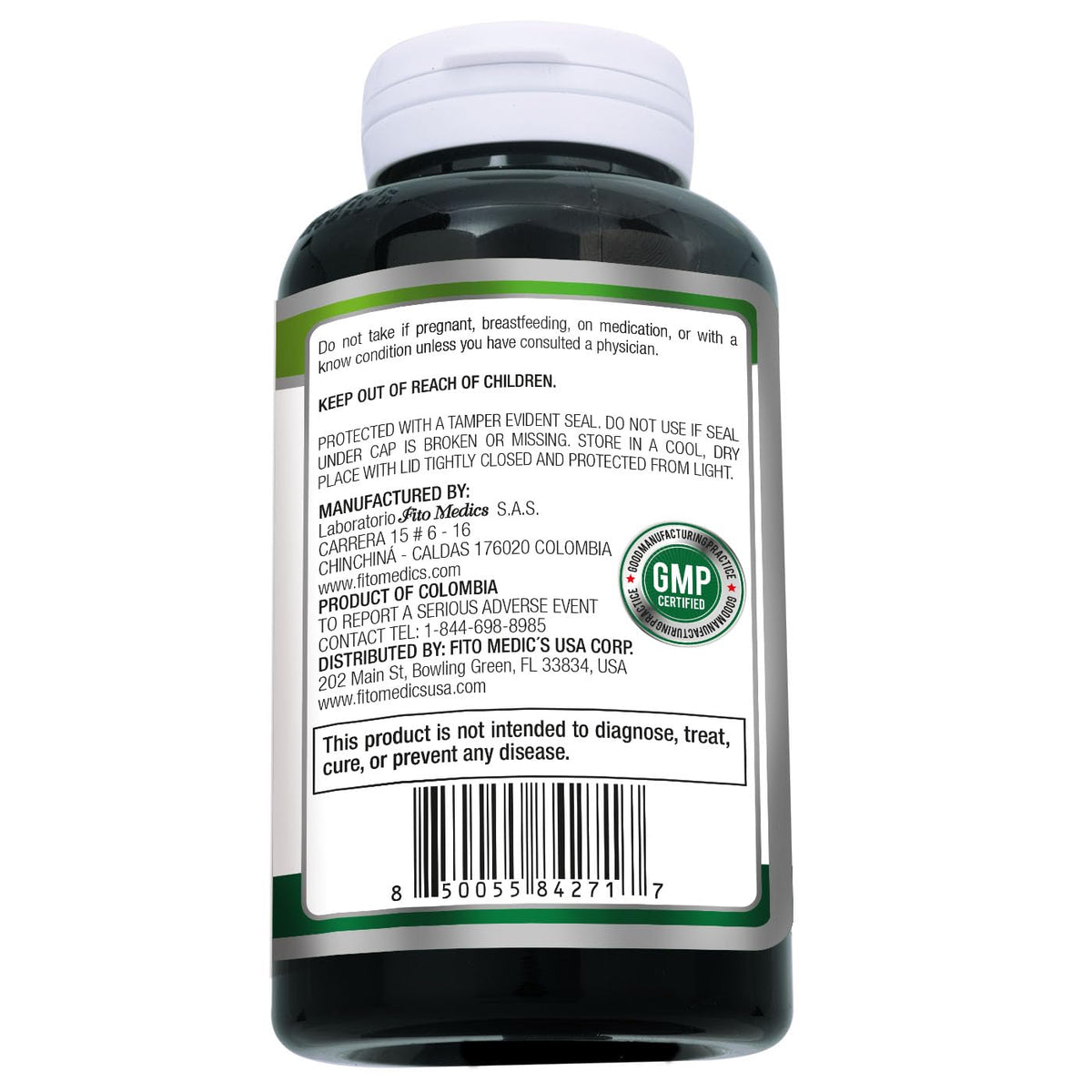 FITO MEDIC'S capsules de Saw Palmetto, présentation sur une surface en bois