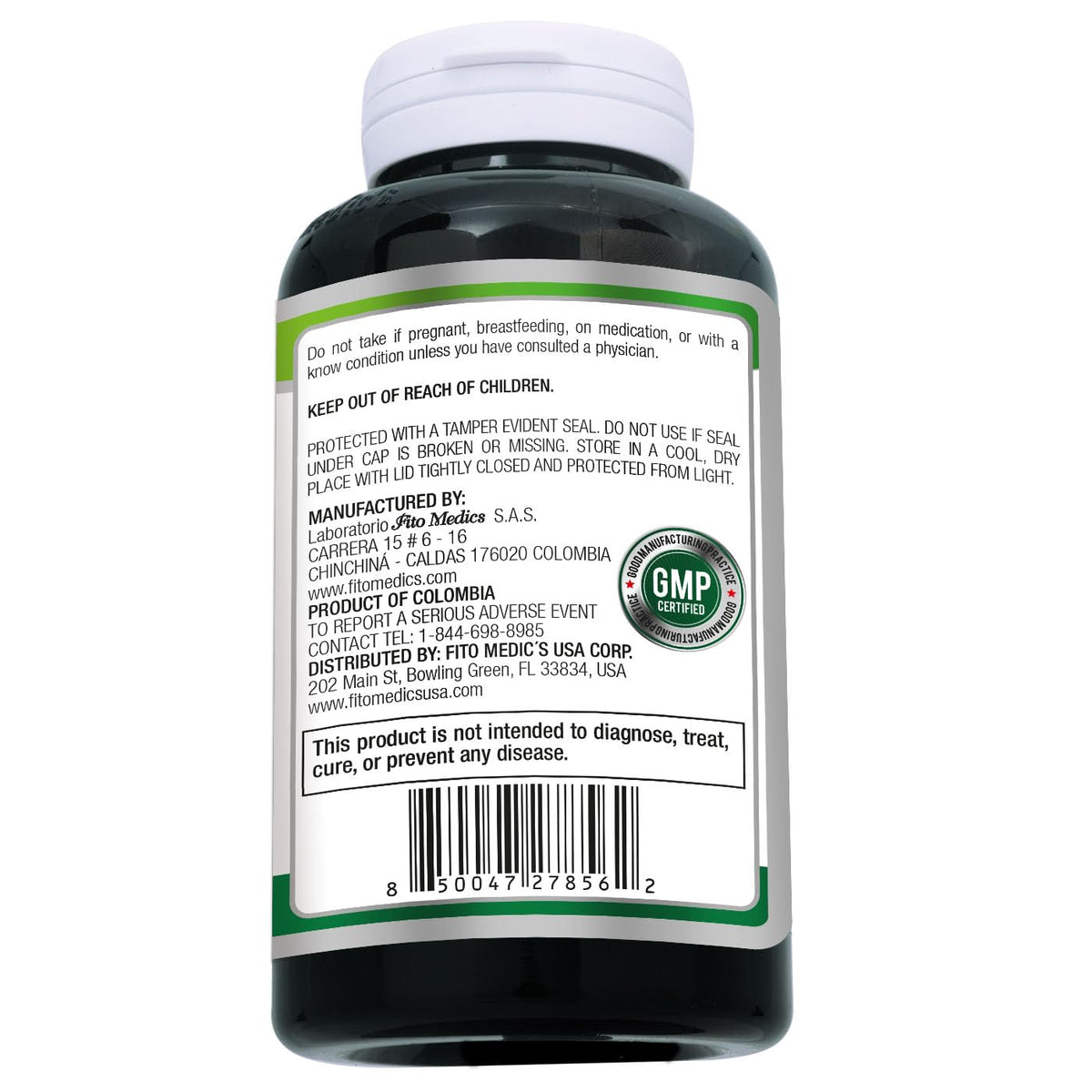 FITO MEDIC'S Capsules Racine de Gingembre 200 unités sur une table avec un verre d'eau