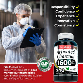 FITO MEDIC'S Charbon Actif, étiquette du flacon