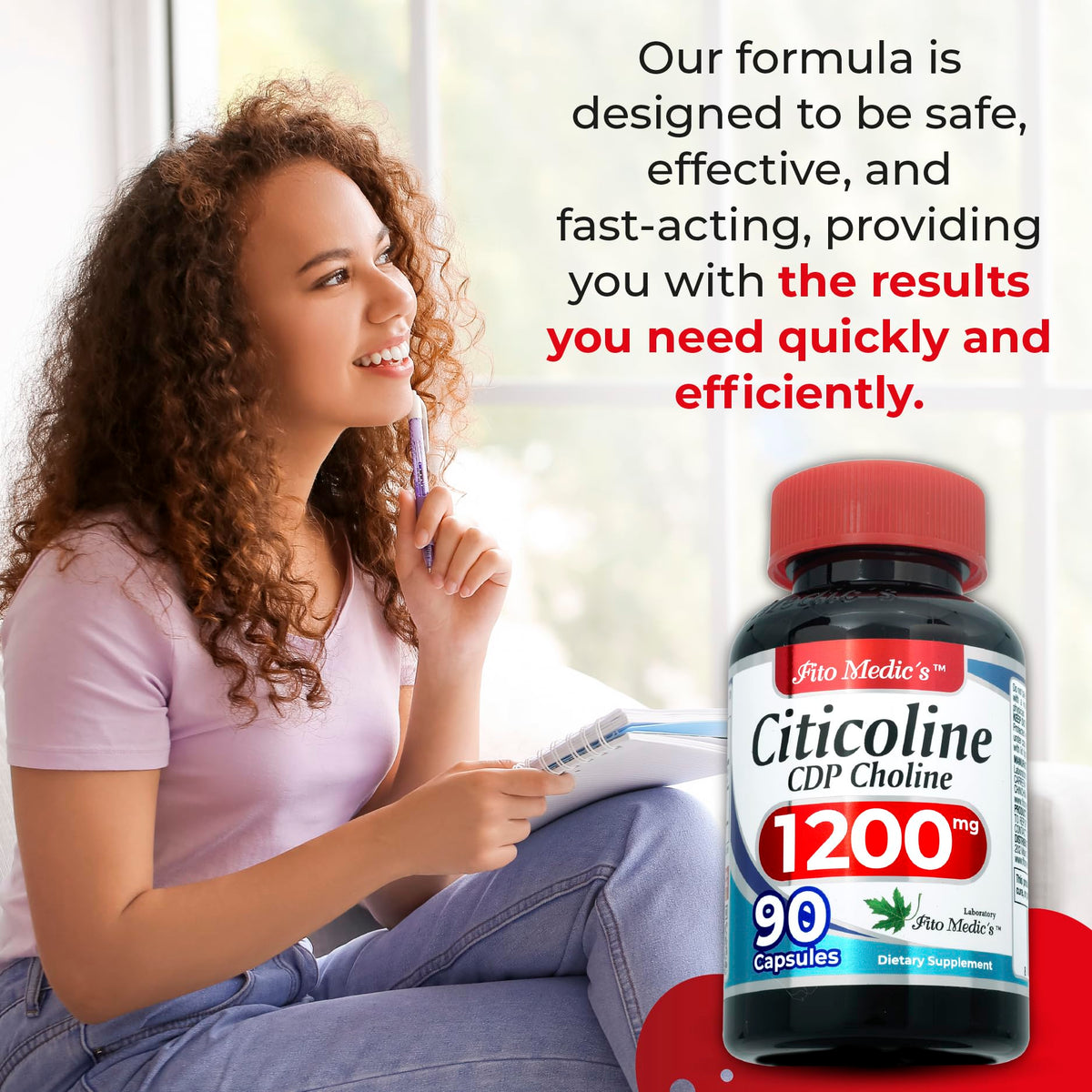 FITO MEDIC'S Choline 90 caps étiquette détaillée